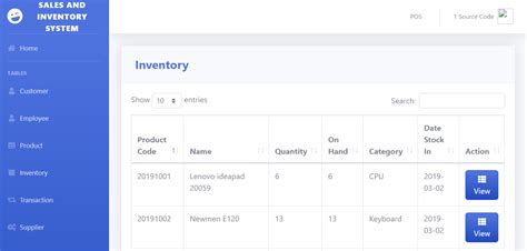 Computer Sales And Inventory System In PHP MySQL Free Source Code