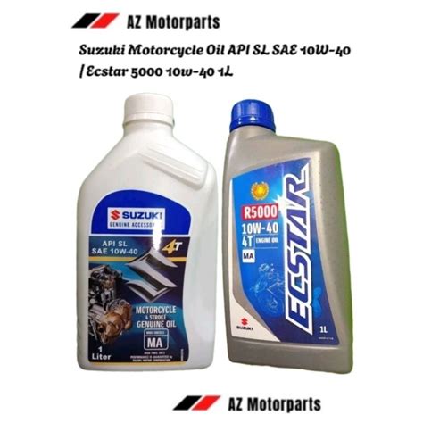 Suzuki Motorcycle Oil Api Sl Sae W Ecstar W L