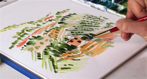 favorite step  step scenery watercolor painting tutorials