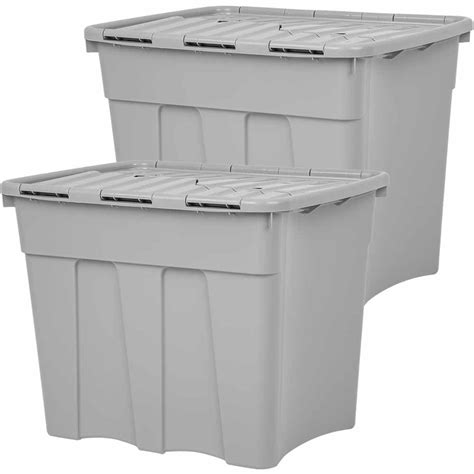 Wham 80l Grey Upcycle Crocodile Storage Box With Wheels And Lid 2 Pack