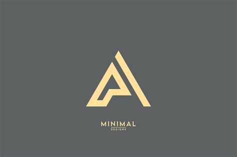 Premium Vector Minimal Creative Initial Based Ap Logo And Pa Logo