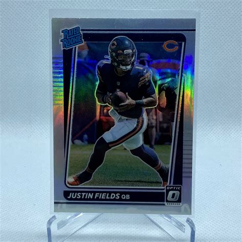 Justin Fields Optic Silver Holo Prizm Rated Rookie