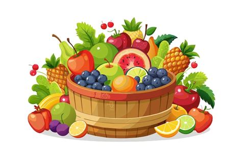 Premium Vector Vegetables And Fruits Food Concept Illustration