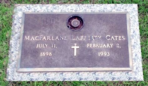 MacFarlane Lafferty Cates Sr 1898 1993 Find A Grave Memorial