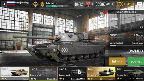 Tank Warfare Pvp Blitz Game Apk Menu Lmh Unlimited Money