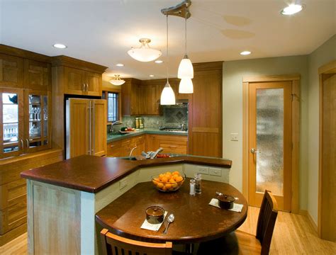 Contemporary Eat In Kitchen Island Contemporary Kitchen Seattle