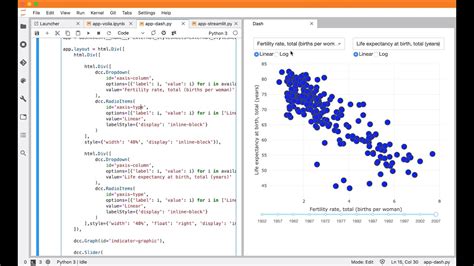 Python Dashboard Libraries Exploring Interaction Voila Dash And Streamlit Youtube