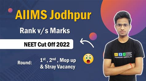 AIIMS Jodhpur NEET Cut Off 2022 AIIMS Jodhpur NEET Cut Off Rank