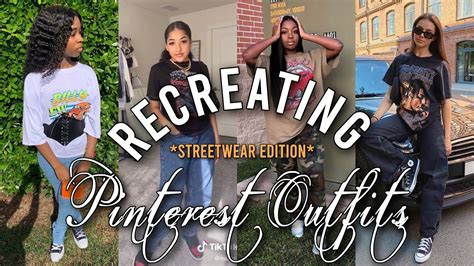 Recreating Pinterest Outfits Streetwear Edition YouTube