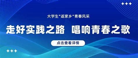 走好实践之路，唱响青春之歌——新洲区大学生“返家乡”青春风采工作社区发展