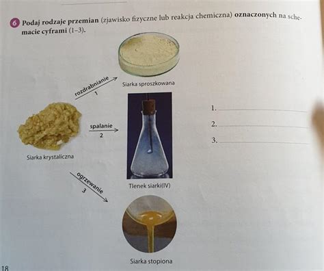 Podaj Rodzaje Przemian Zjawisko Fizyczne Lub Reakcja Chemiczna