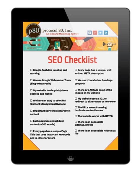 Seo Checklist Template