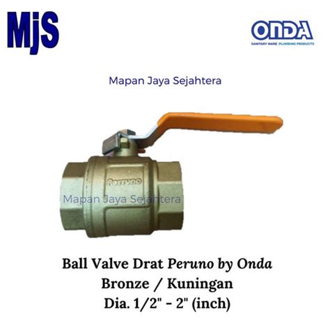 Jual Ball Valve Screw Peruno Dia Kran Drat Kuningan Brass