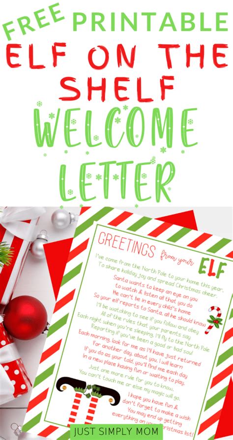 Free Elf On The Shelf Welcome Letter Printable And Ideas For A North