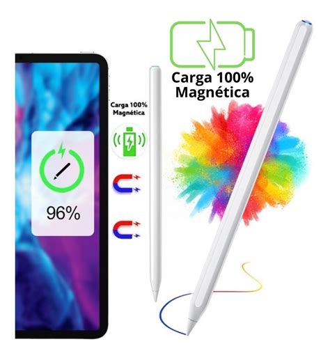 L Piz Ipad Stylus Pen Carga Magn Tica Con Estado De Bater A