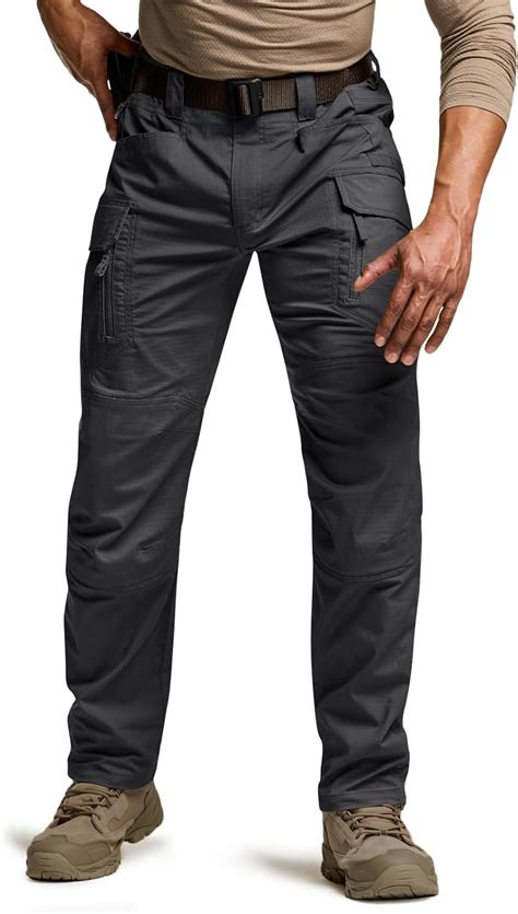 Amazon Cqr Men S Flex Stretch Tactical Pants Water Resistant