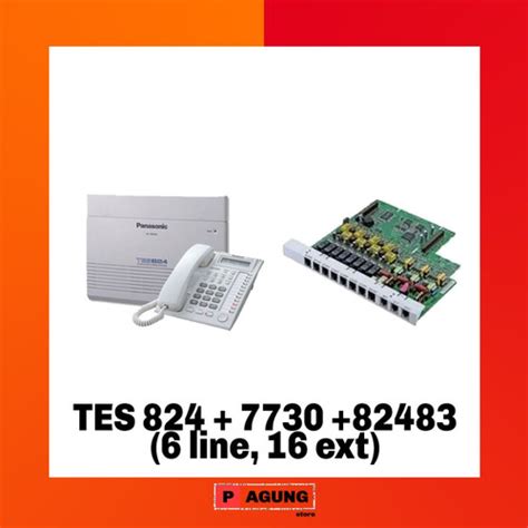 Jual Paket PABX Panasonic KX TES824 6line 16 Extension Jakarta Pusat