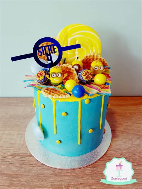 Minion Dripcake Drip Cakes How To Make Cake Minions Birthday Cake