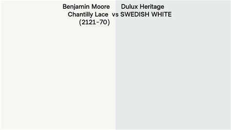 Benjamin Moore Chantilly Lace 2121 70 Vs Dulux Heritage SWEDISH WHITE