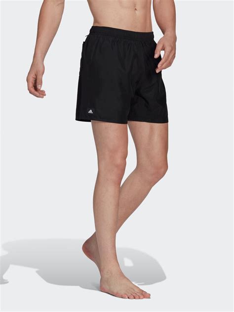 Adidas Badeshorts Logo CLX Short Length Swim Shorts HT2123 Schwarz