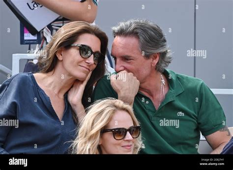 Anne Claire Coudray Et Son Compagnon Nicolas Vix Assistent L Open De