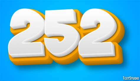 252 Text Effect And Logo Design Number