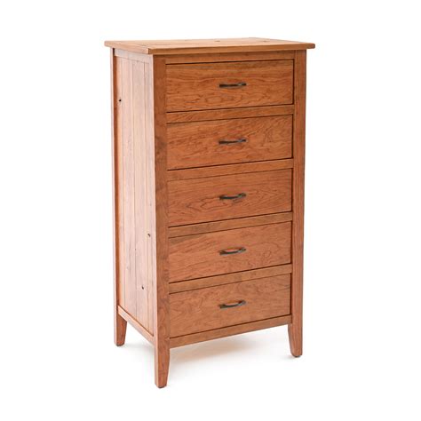 Denver 5 Drawer Lingerie Chest Solid Cherry Wood Green Gables Furniture