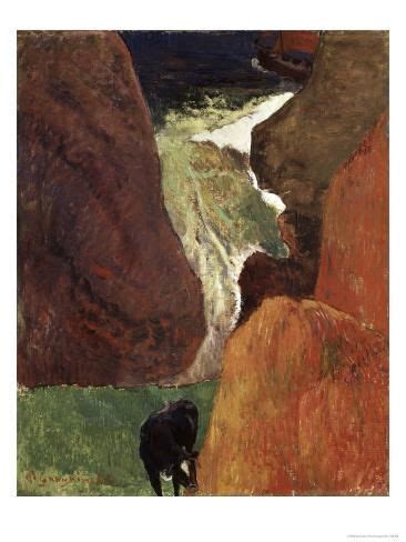 Giclee Print Au Dessus Du Gouffre Art Print By Paul Gauguin By Paul