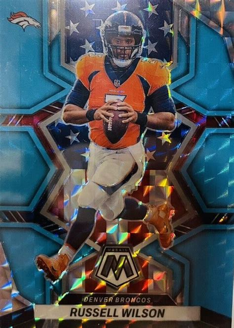 Russell Wilson 2022 Mosaic National Pride Blue Fluorescent 257 Price