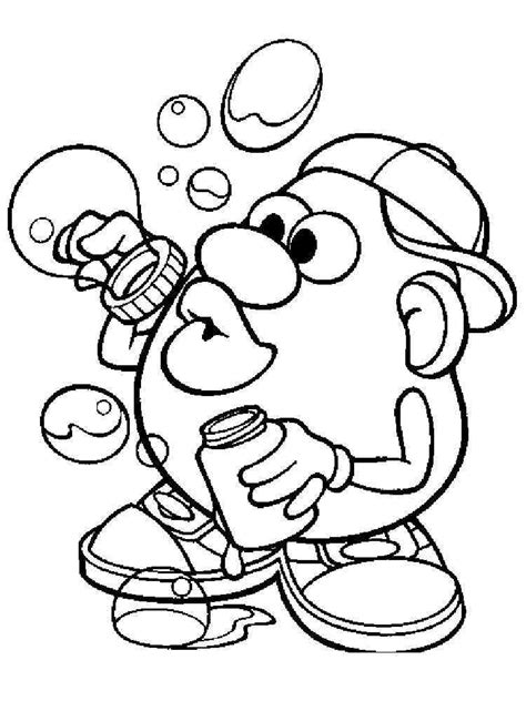 Mr Potato Head Coloring Pages Free Printable Mr Potato Head Coloring