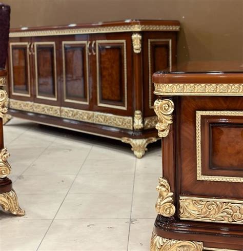 Casa Padrino Buffet Baroque De Luxe Marron Or Magnifique Armoire En