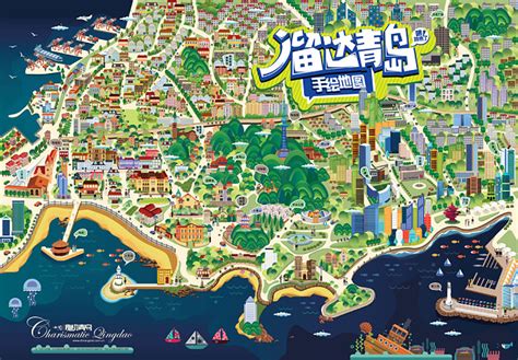 青岛景点地图 青岛市旅游地图 5 伤感说说吧