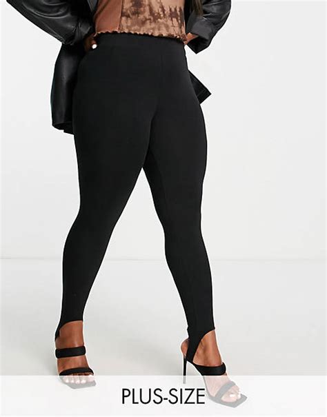 Only Curve Stirrup Leggings In Black Asos