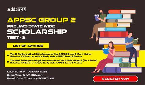 APPSC Group 2 Prelims State Wide Scholarship Test 2 Register Now