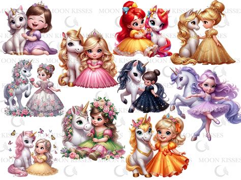 Princess And Unicorn Clipart Princess And Unicorn Clip Art Princess