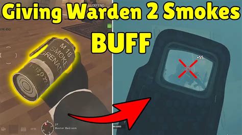 Giving Warden 2 Smokes Buff Will Make Him Perfect Concept Pro