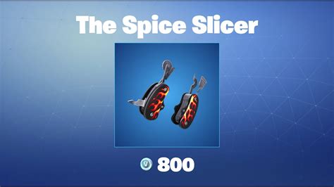 The Spice Slicer Fortnite Pickaxe Youtube