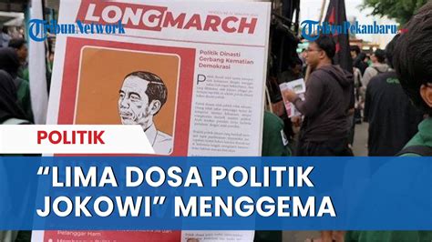 Demo Mahasiswa Dosen Dan Guru Besar Teriakkan Pemakzulan Jokowi Dan