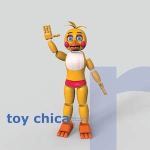 Toy Chica Animatronic Diy Cosplay Pepakura Foam Template Etsy