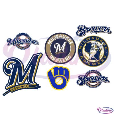 Milwaukee Brewers MLB Design Bundle SVG Digital File MLB Svg