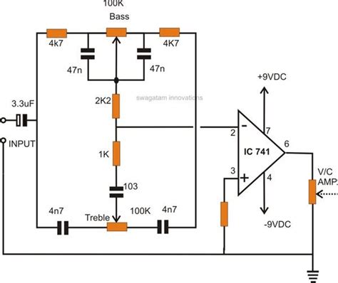 Guitar Tone Control Circuit