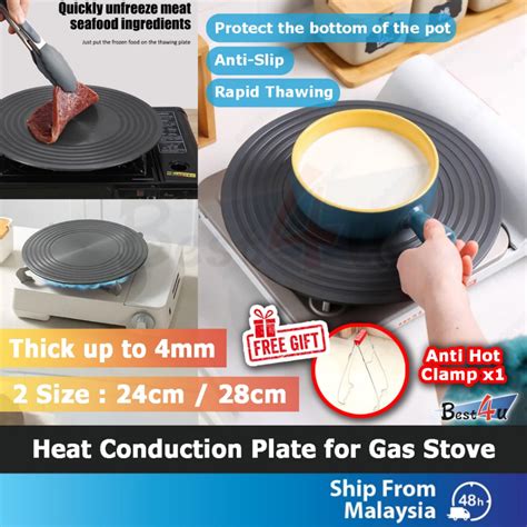 BEST4U 4mm Thickness Heat Diffuser Plate For Gas Stove Thawing Plate