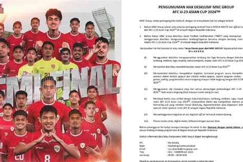 Viral Mnc Group Larang Nobar Pertandingan Timnas Indonesia U Di