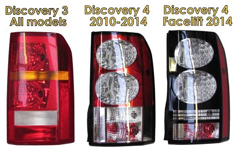 Land Rover Discovery Black Led Rear Light Tail Lamps Conversion