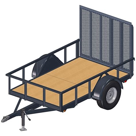 5x8 Trailer Plans – Single Axle, 3500 lbs – Awesome Design