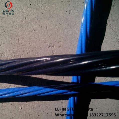 China 17 8 Epoxy Coated Prestressed Concrete PC Strand PE Sheath Wire