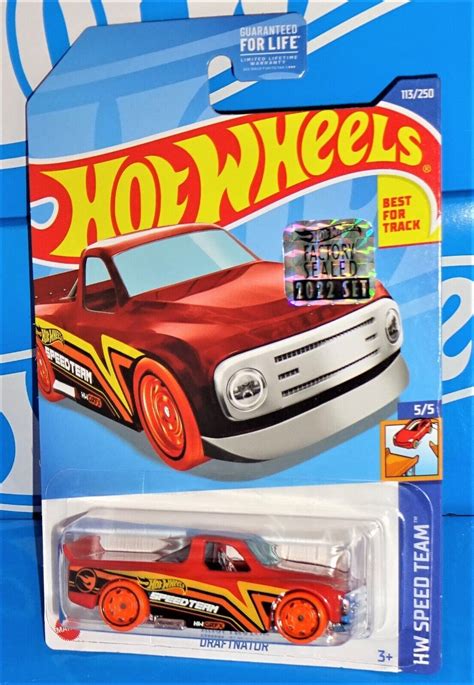 Hot Wheels Factory Set 2022 HW Speed Team 113 Draftnator Treasure Hunt