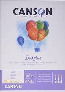 Canson Imagine Bloc Feuilles Papier Multitechnique Grain L Ger