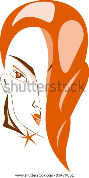 Pretty Girl Red Hair Stock Vector Royalty Free 83479831 Shutterstock