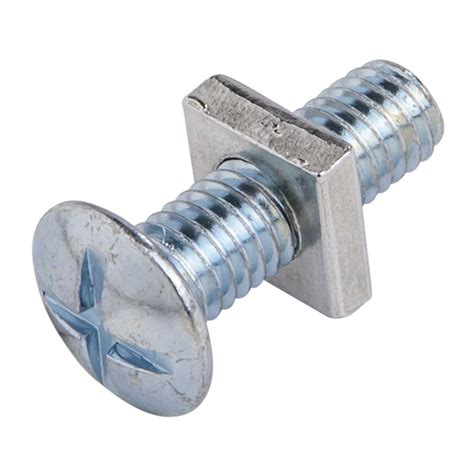 Olympic Fixings M X Roofing Nuts And Bolts Bzp Pack Of